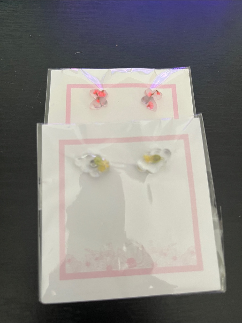 Dried Flower Stud Earrings - 2 Pair - Picture 1 of 1